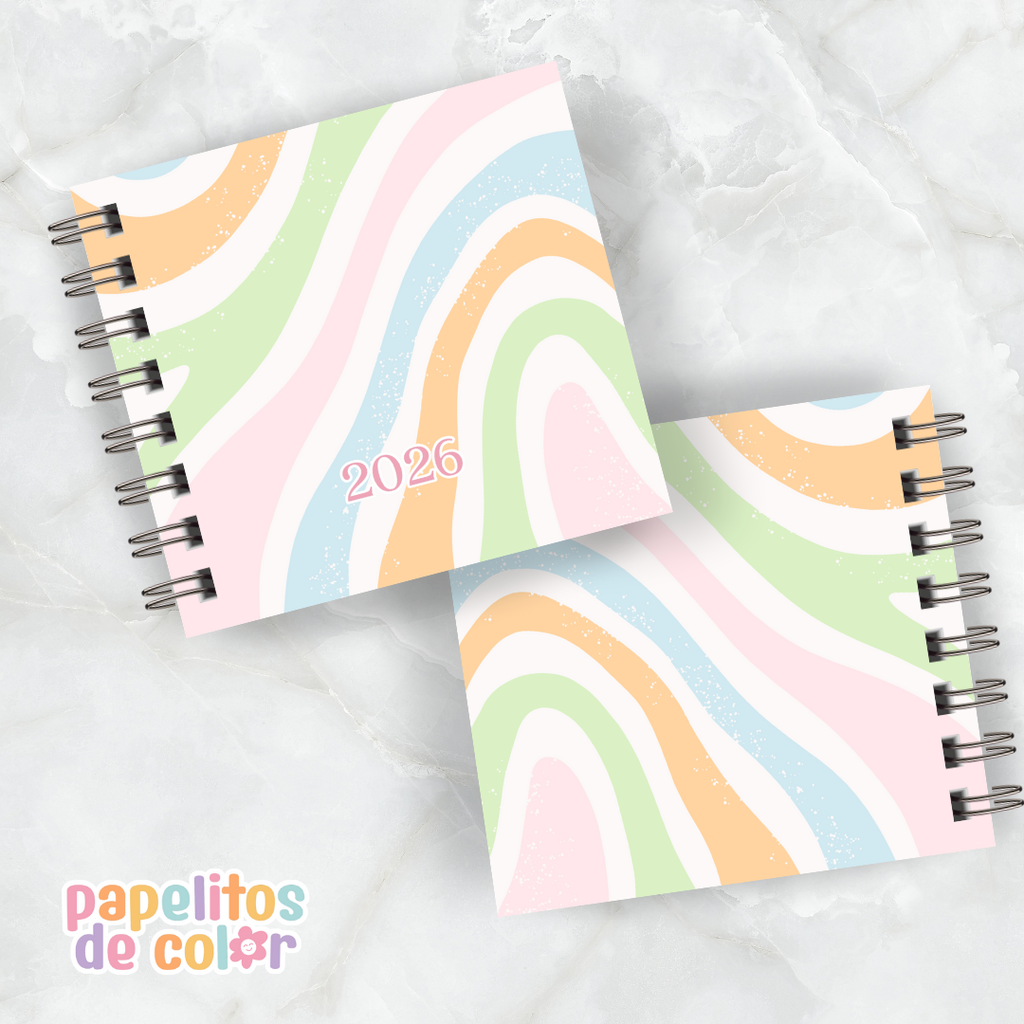 Agenda Arcoiris 2026 🌈 (15x15 cm)