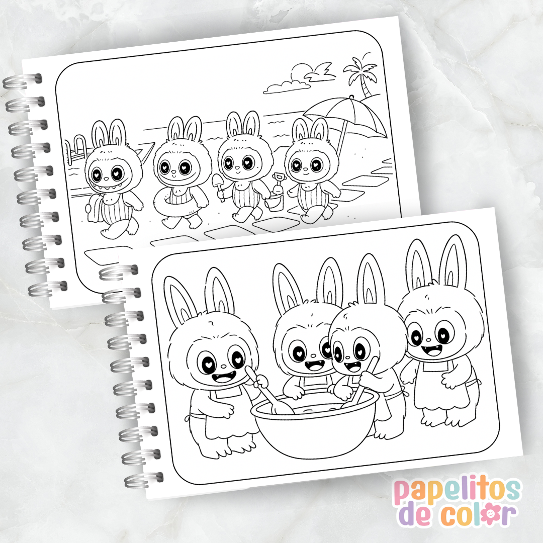 🎨 Libro para Pintar Labubus ✨