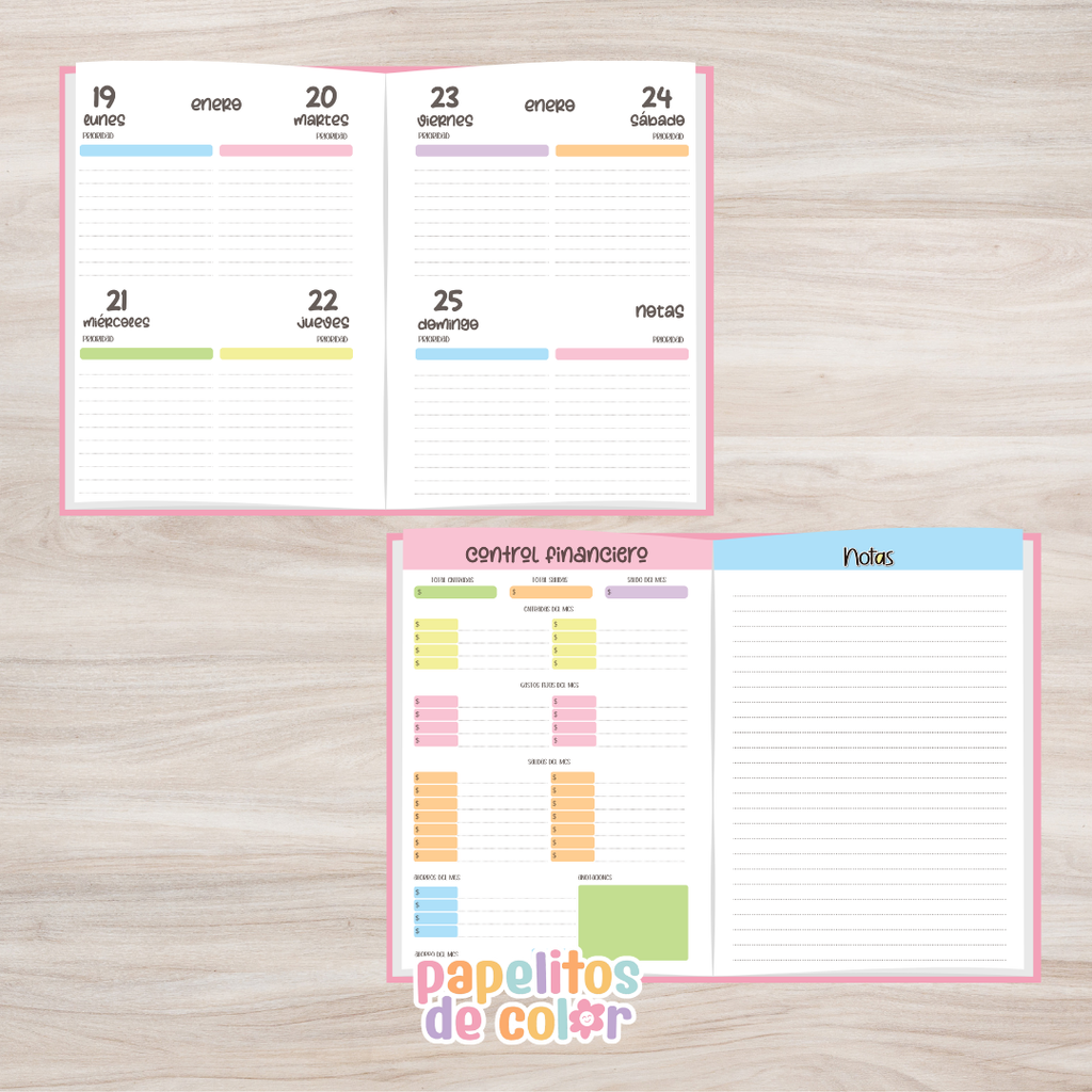 💫Agenda Charletas - Estilo Folleto 2027🗓️