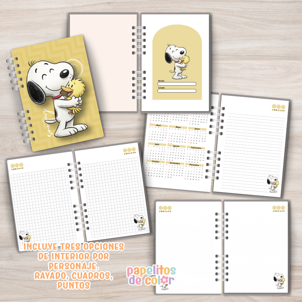 🐶 Cuadernos A4 Snoopy ✨