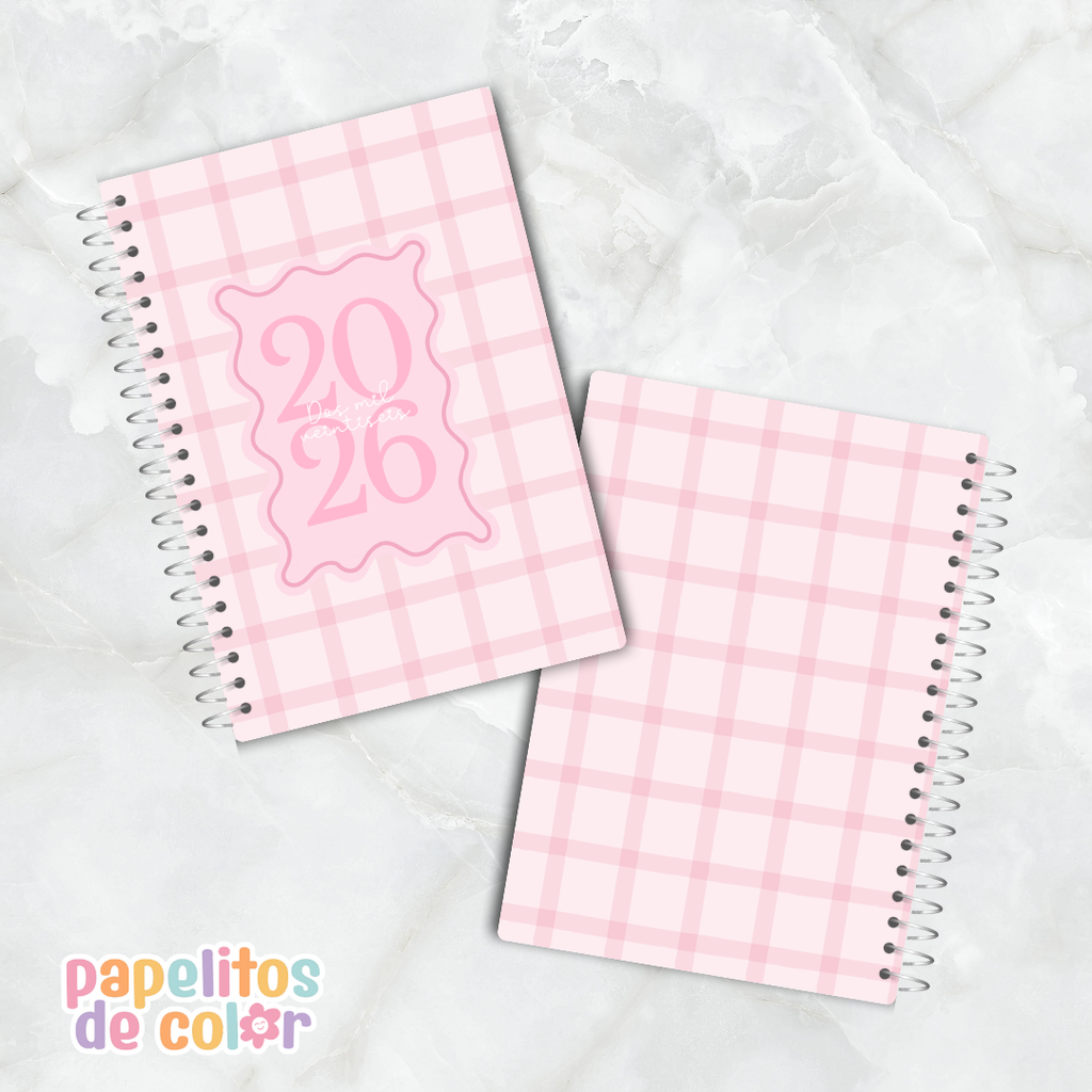 Agenda Semanal 2026 Delicada ✨