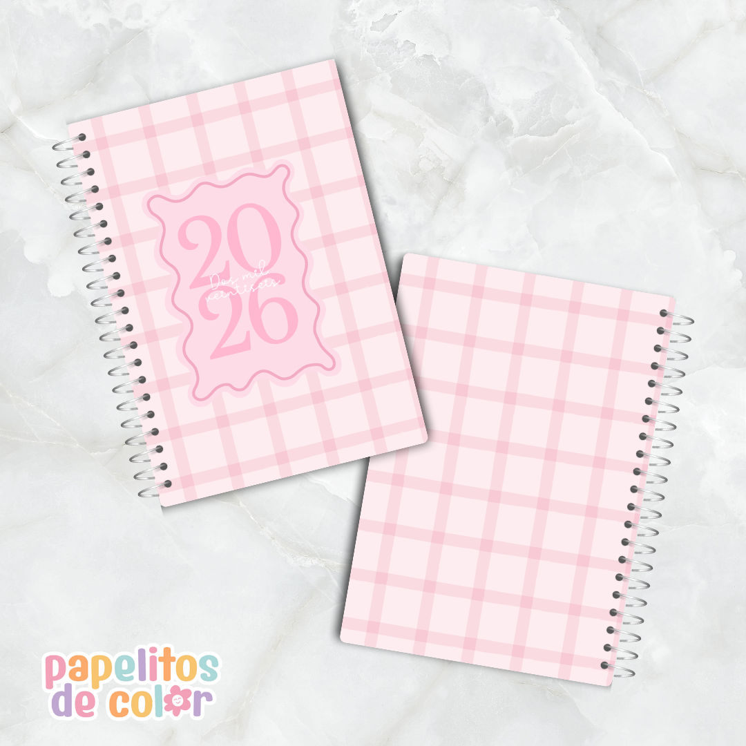 Agenda Semanal 2026 Delicada ✨