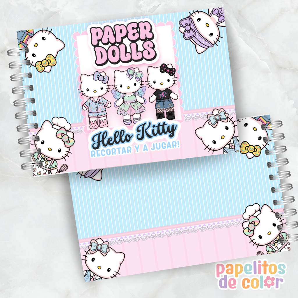 🎀🐱 ¡Paper Dolls Hello Kitty! 🌸💖