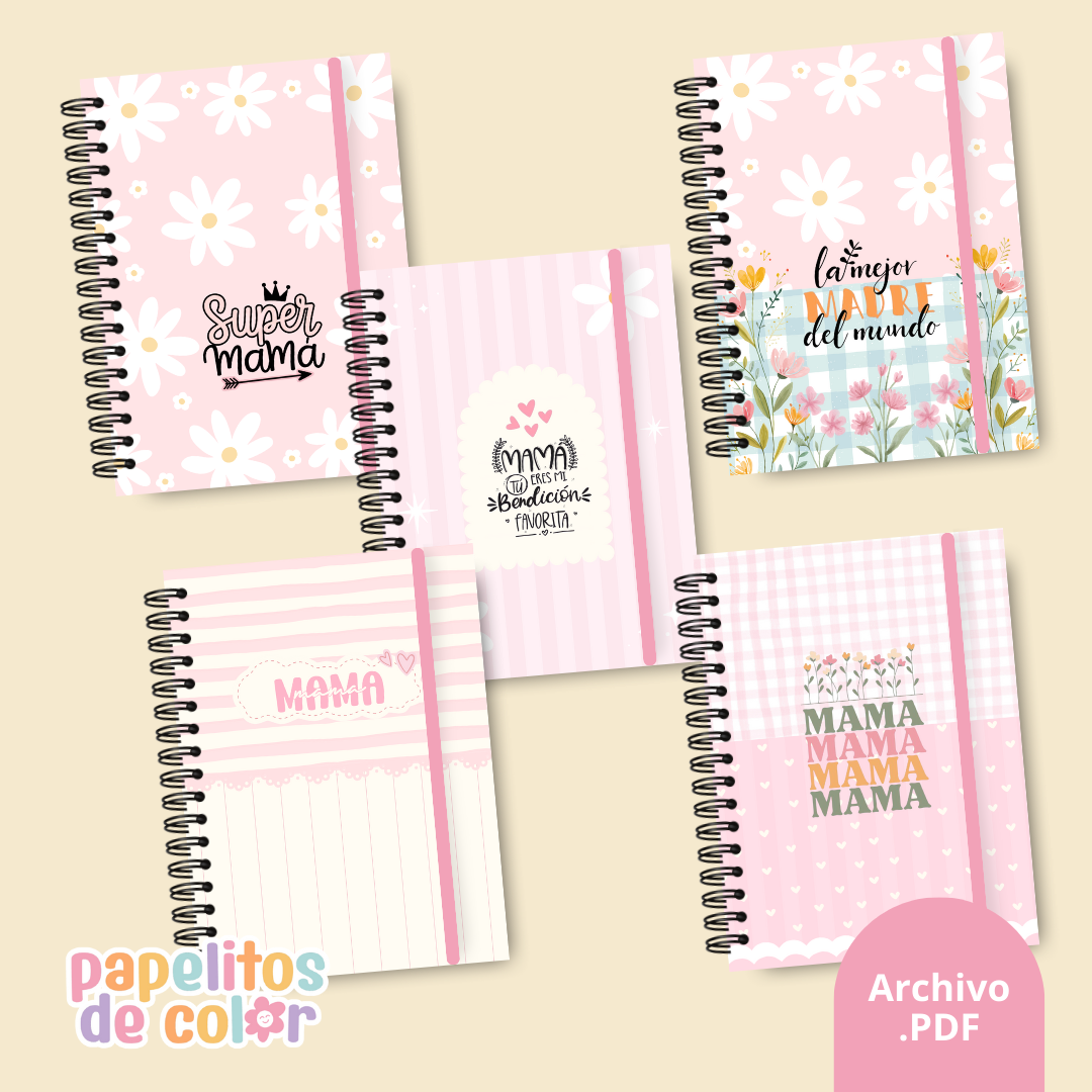 Pack de 25 Portadas para Mamá 🌸✨