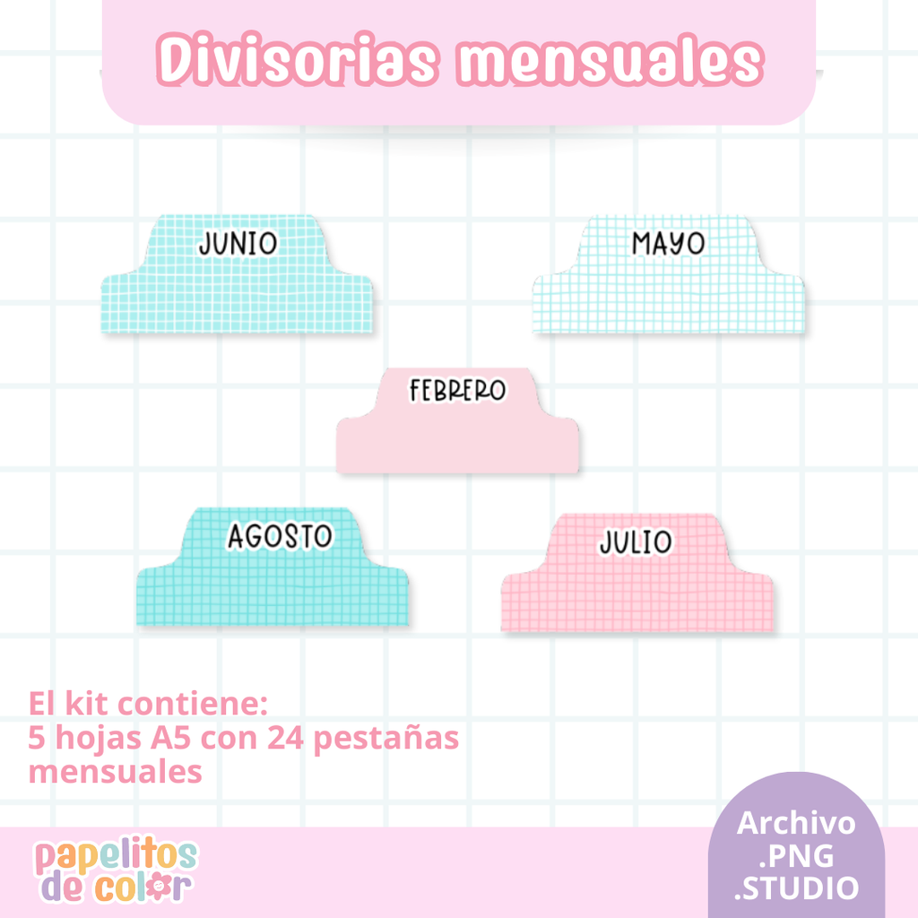 Solapas Divisorias Kit 2 – 5 diseños ✨