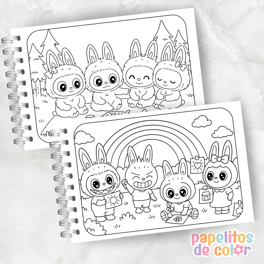 🎨 Libro para Pintar Labubus ✨