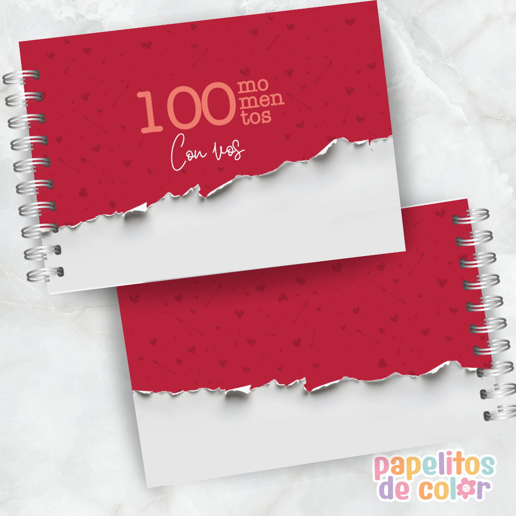 💞 Cuaderno 100 Momentos con Vos  📖