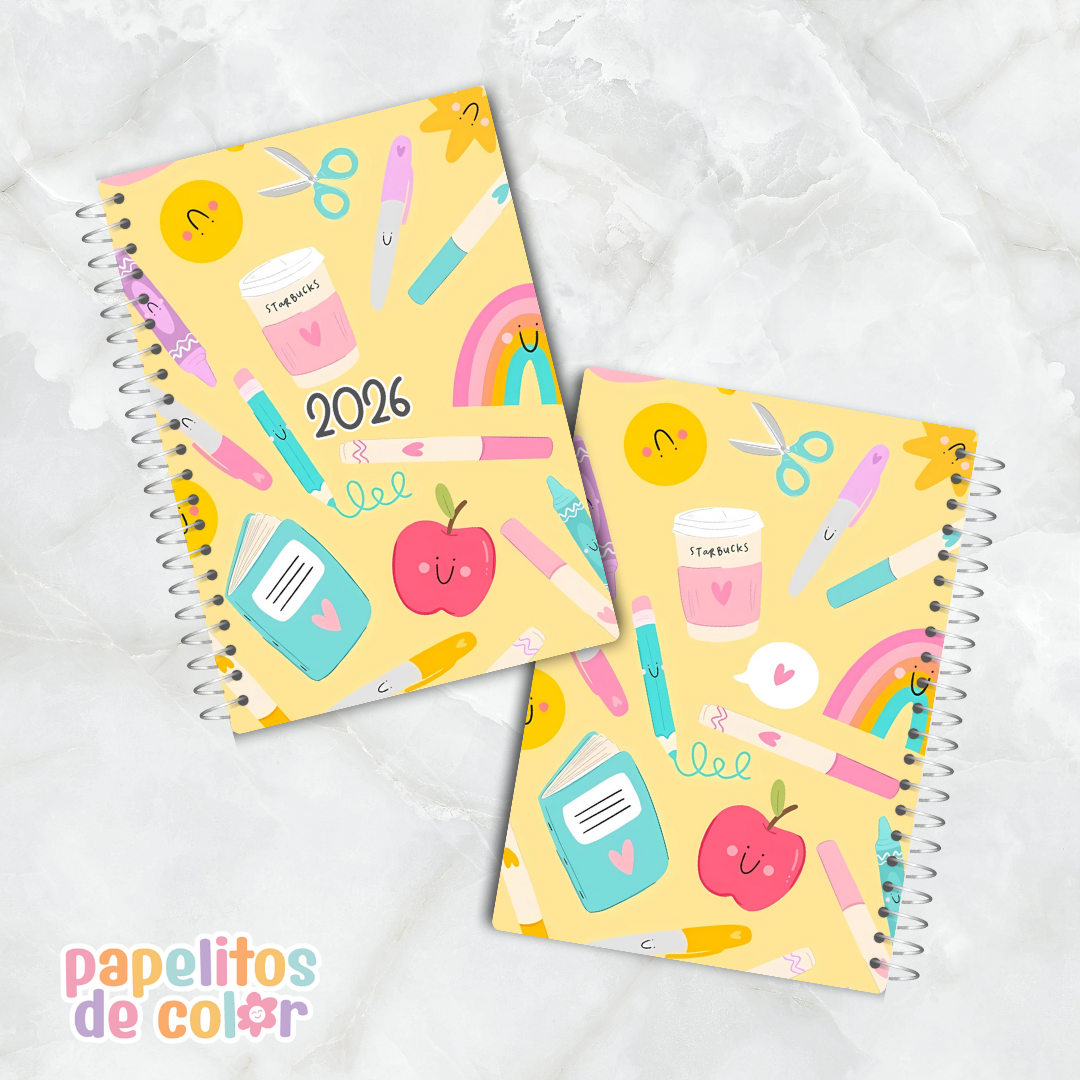 Agenda Docente 2026 ✏️📚✨