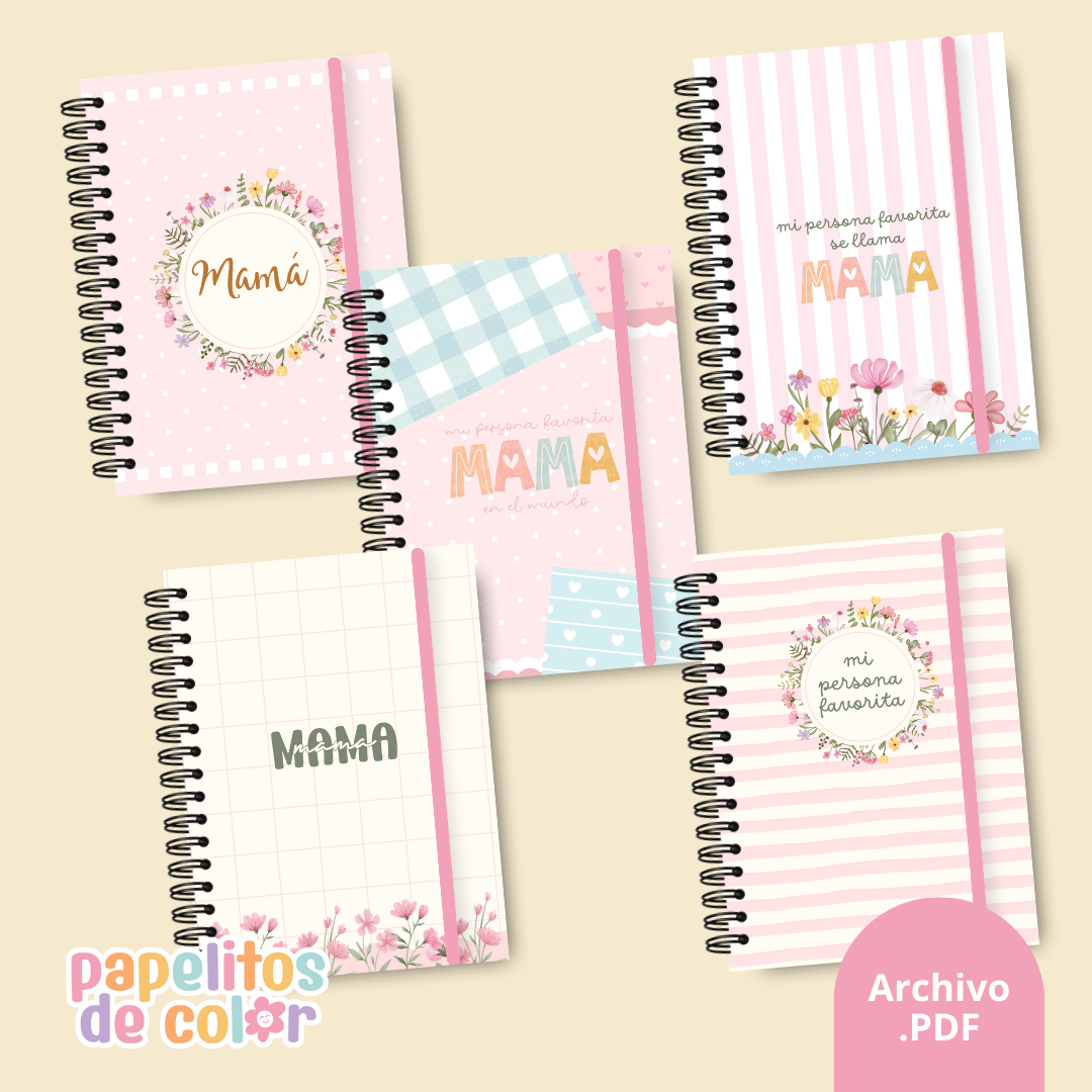 Pack de 25 Portadas para Mamá 🌸✨