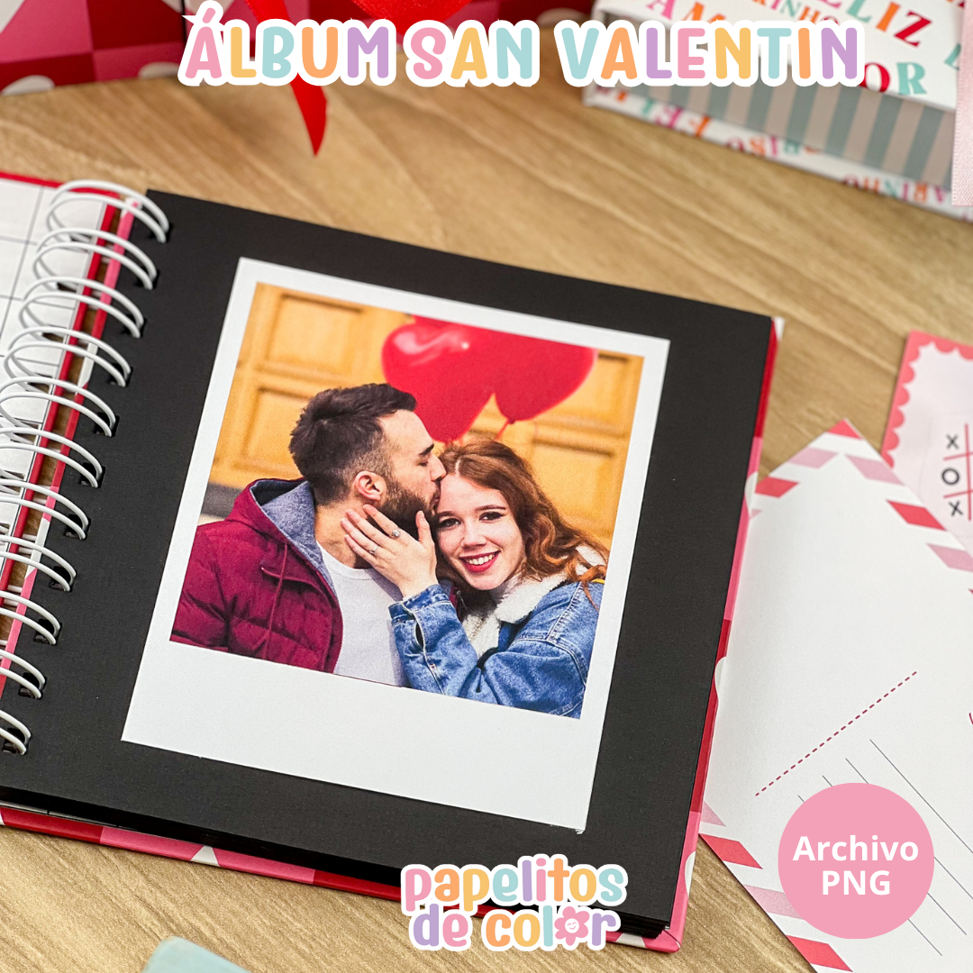 💕📸 Álbum para Polaroids – San Valentín