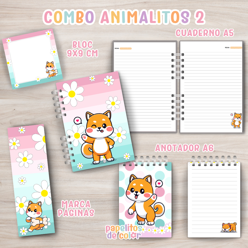 🐾 Combo Animalitos Vol. 2 🐱🐶🌵