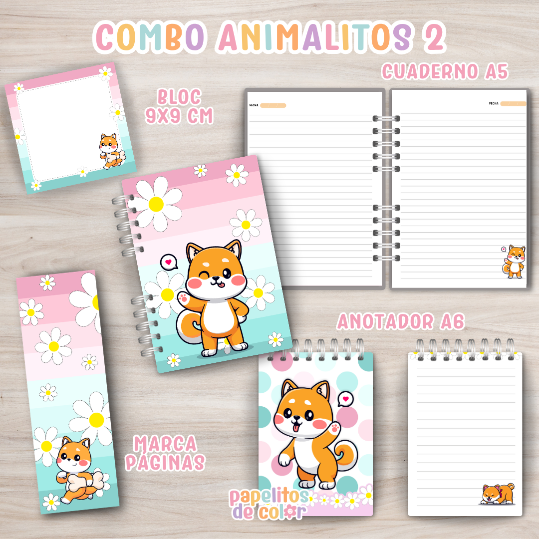 🐾 Combo Animalitos Vol. 2 🐱🐶🌵