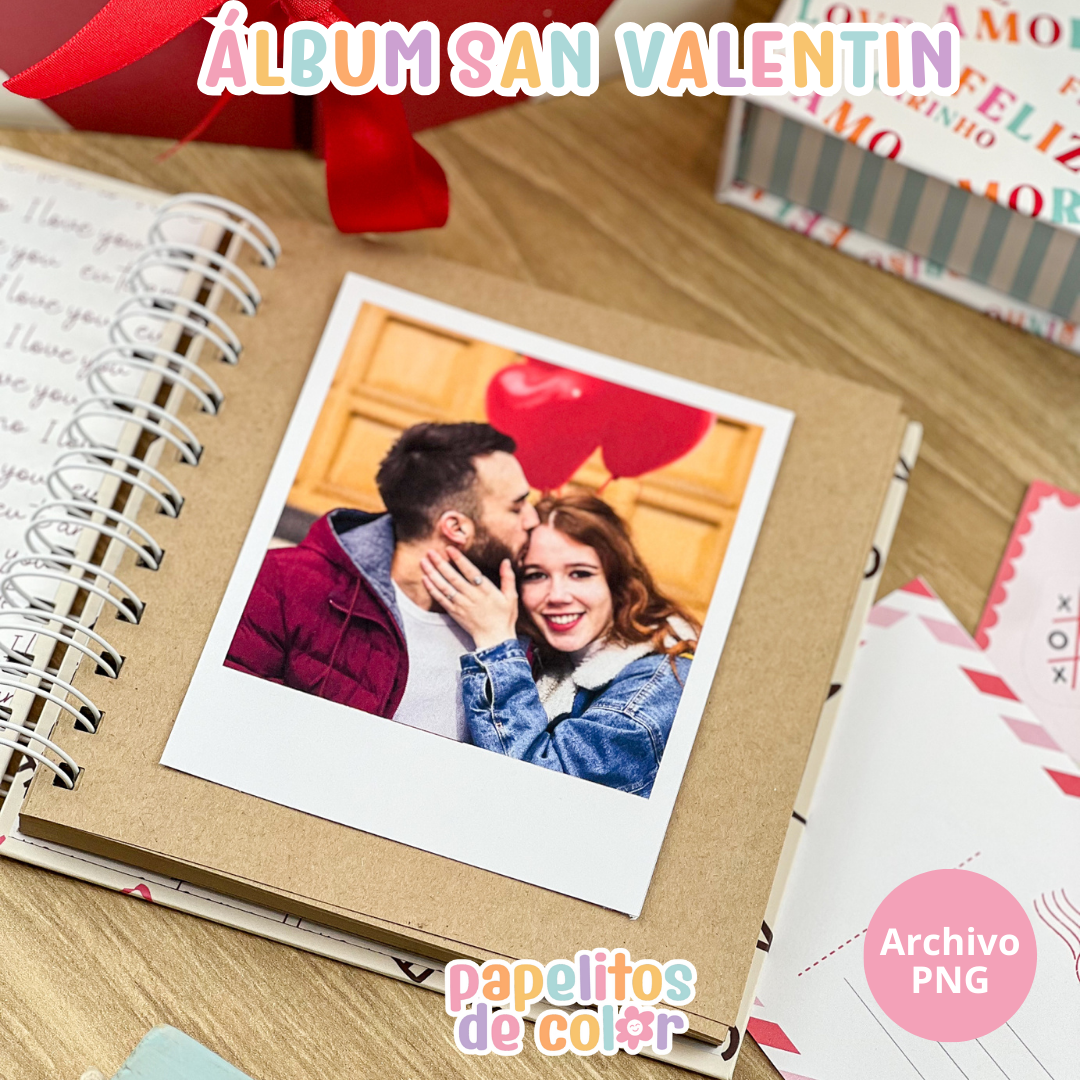 💕📸 Álbum para Polaroids – San Valentín
