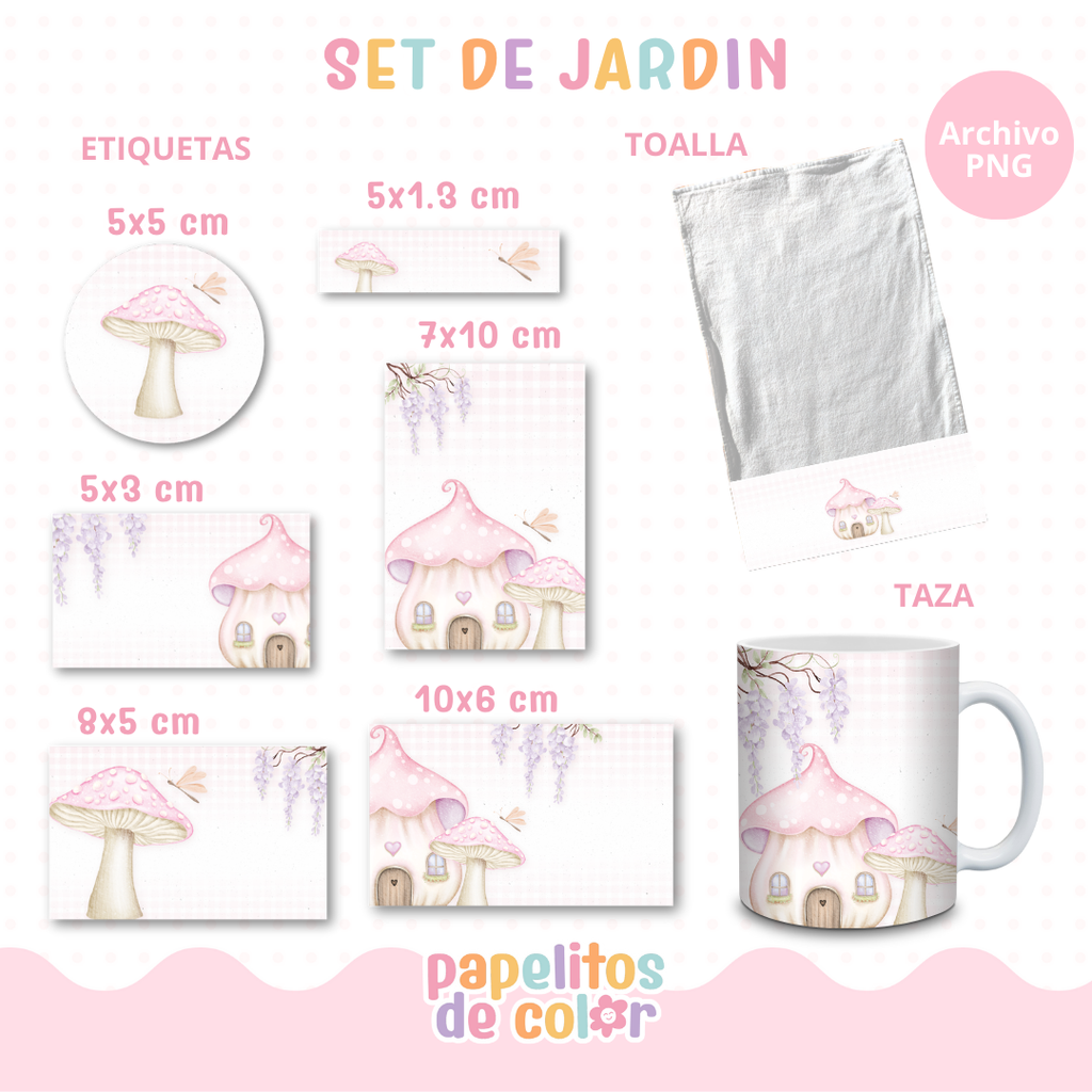 🌸26 - Set Jardín Cute🌿