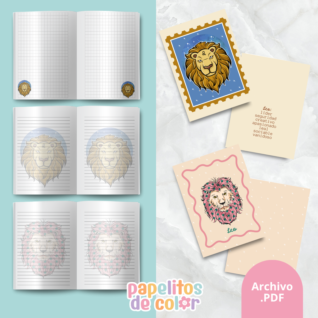 ♓ Cuadernos Abrochados del Zodiaco