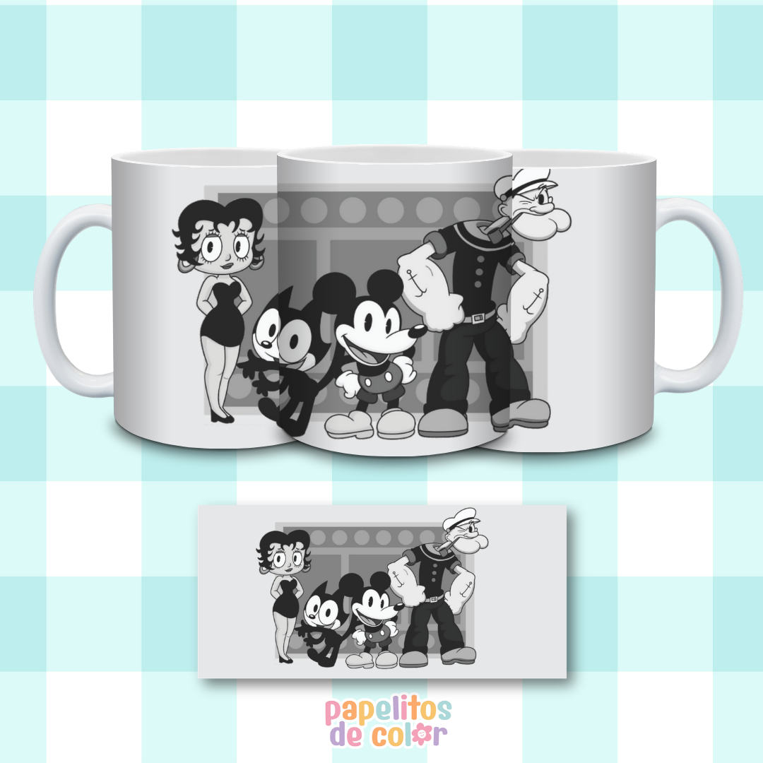 ☕🌈 Diseños para Tazas Infancia Retro ✨🧸