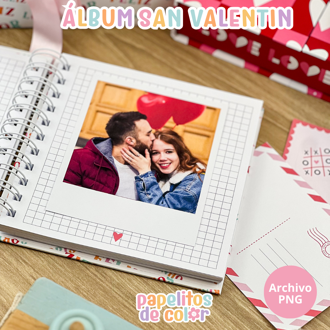 💕📸 Álbum para Polaroids – San Valentín
