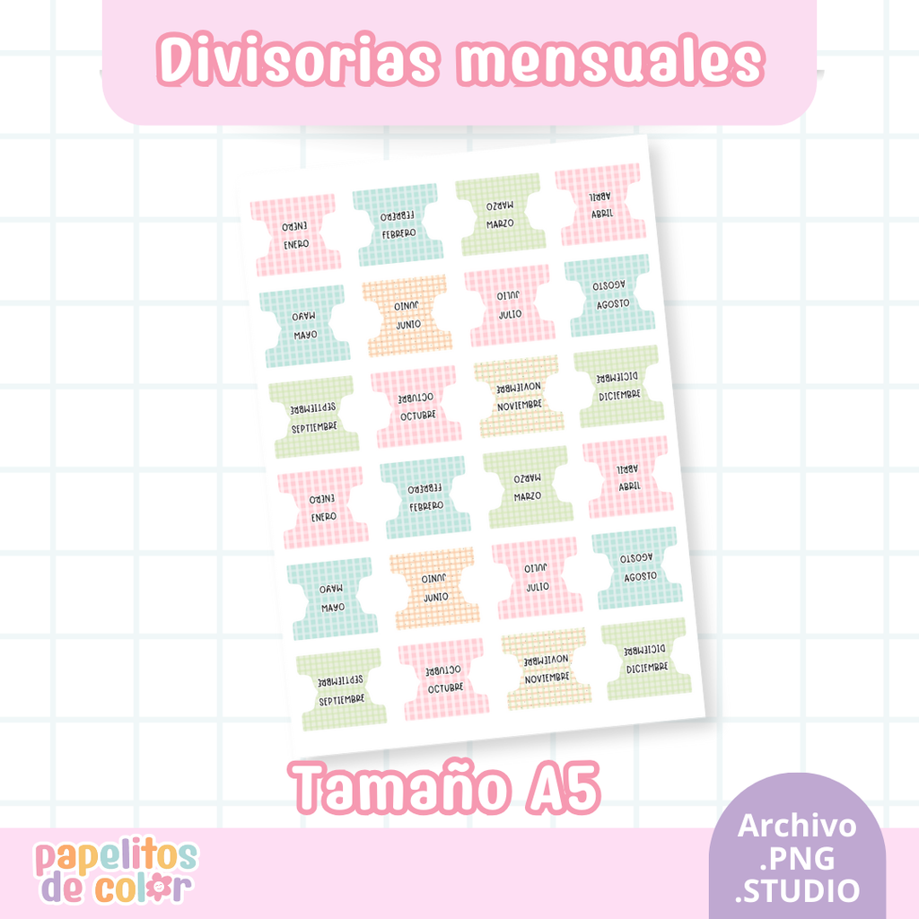 Solapas Divisorias Kit 2 – 5 diseños ✨