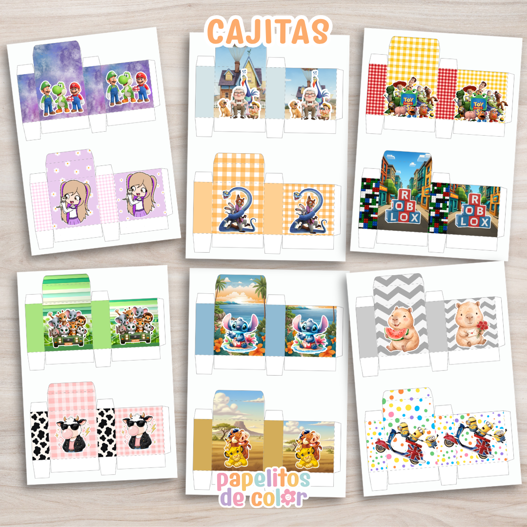 🎨 Pack Memotest Personajes🧩
