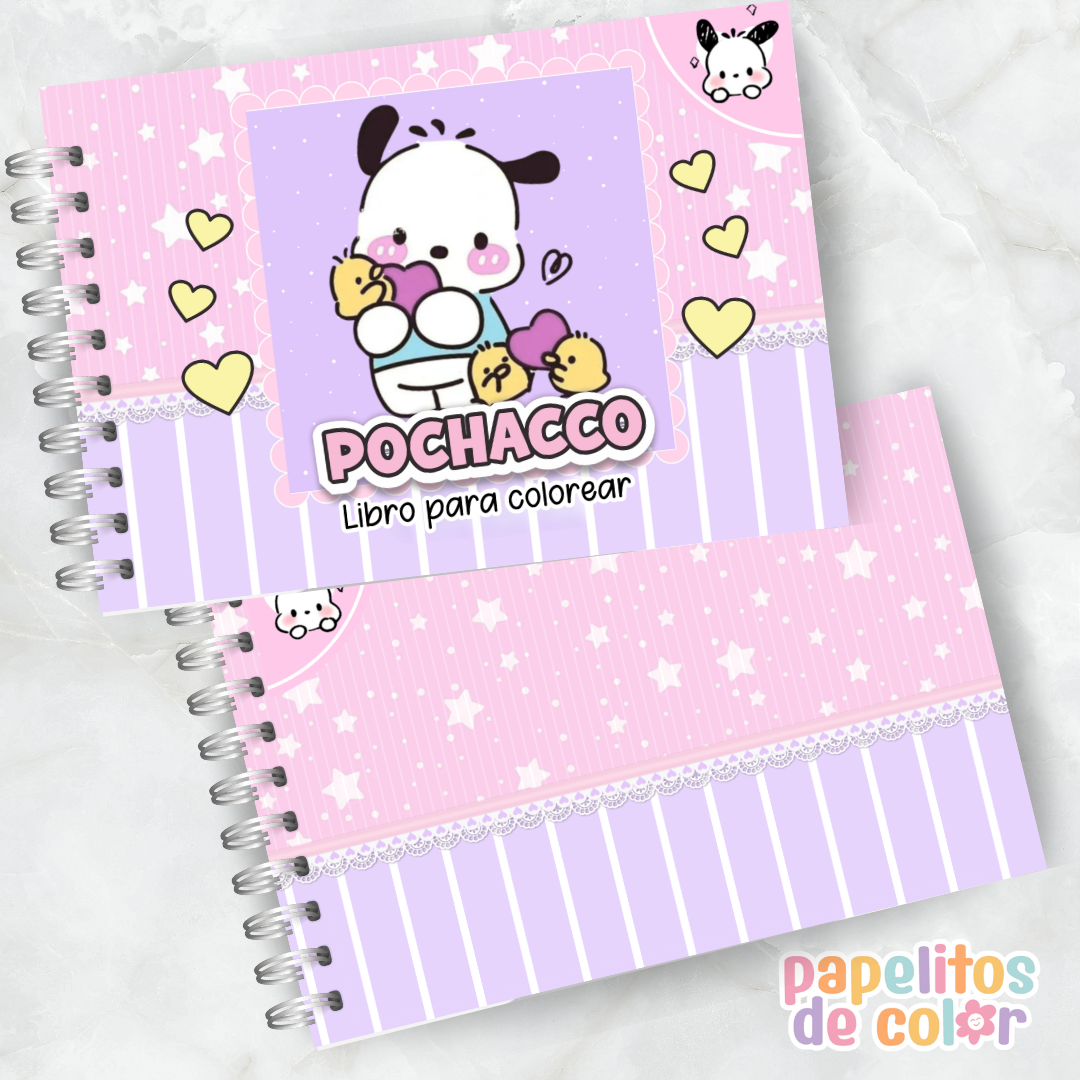 🐶🎨 Libro para Pintar de Pochacco 🖍️✨