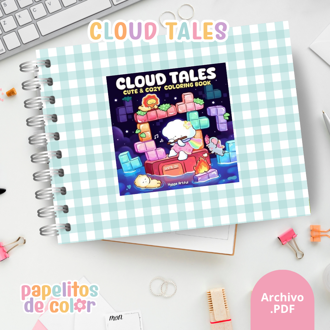 ☁️✨ Cuaderno para pintar Cloud Tales ✨🎨
