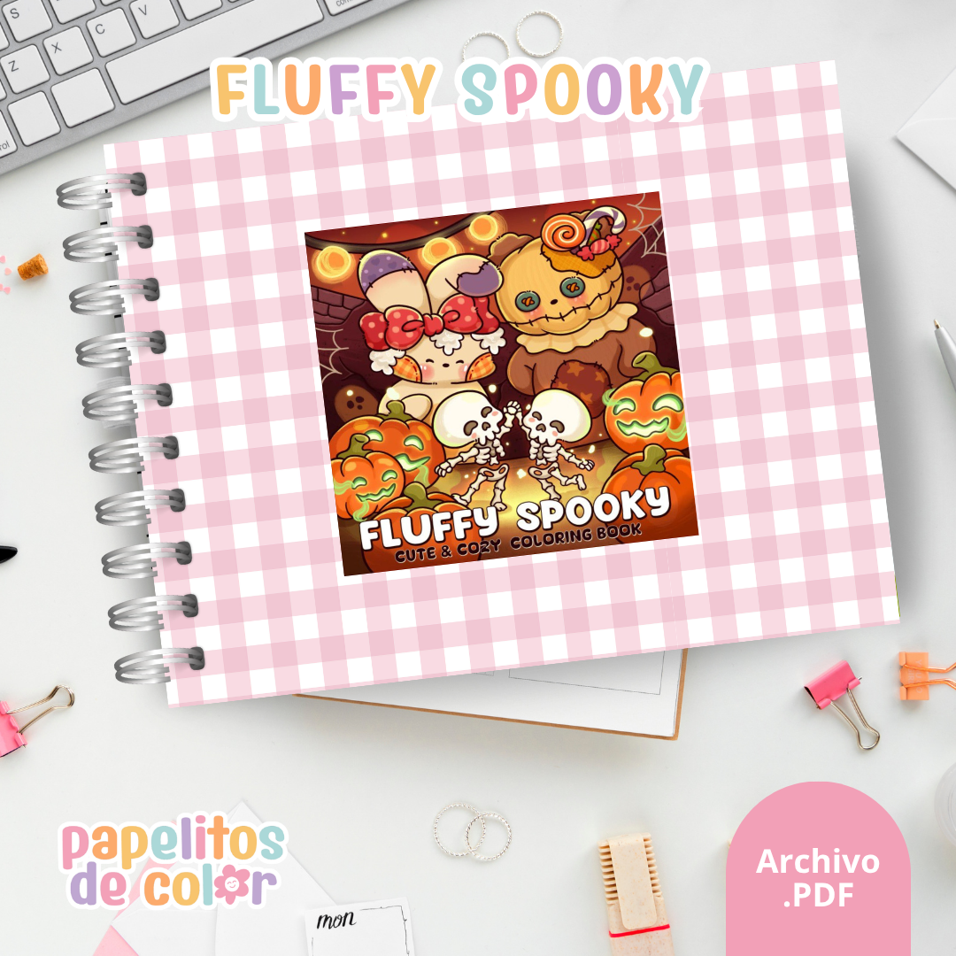 🖤☁️ Cuaderno para pintar Fluffy Spooky ✨🎨