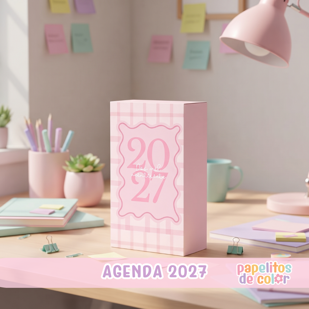 🌷 Agenda Delicada – Estilo Folleto 2027 🌷