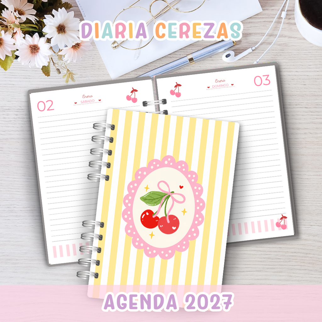 🍒 Agenda Cerezas - Diaria 2027  🍒