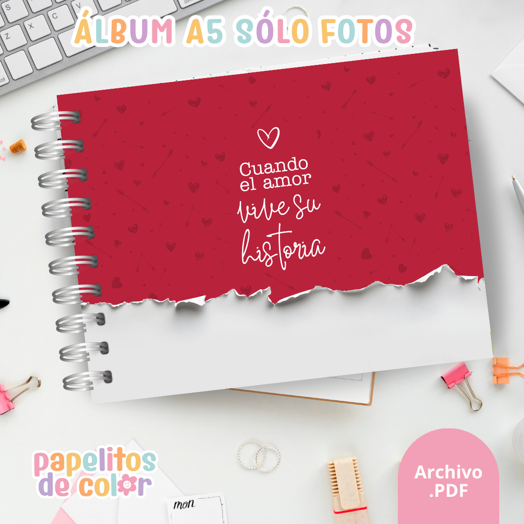 💘 Álbum de San Valentín para Fotos 📖