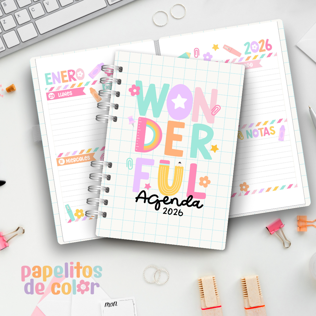 Agenda Wonderfull 2026  🌟✨