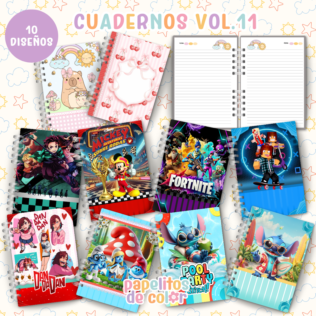 ✨ Cuadernos Animados Vol. 11 📒💖