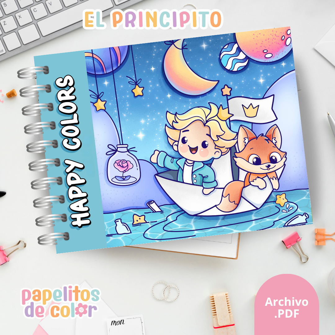 📘 Libro para Pintar – El Principito🌙