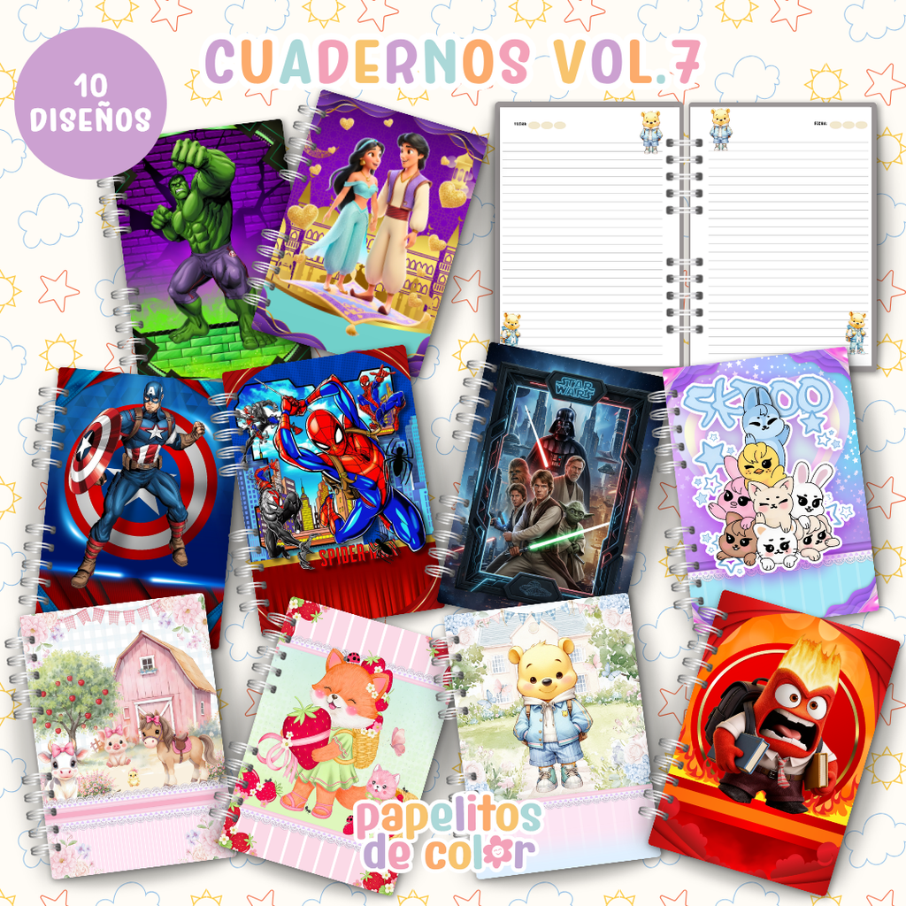 ✨ Cuadernos Animados Vol. 7 📒💖