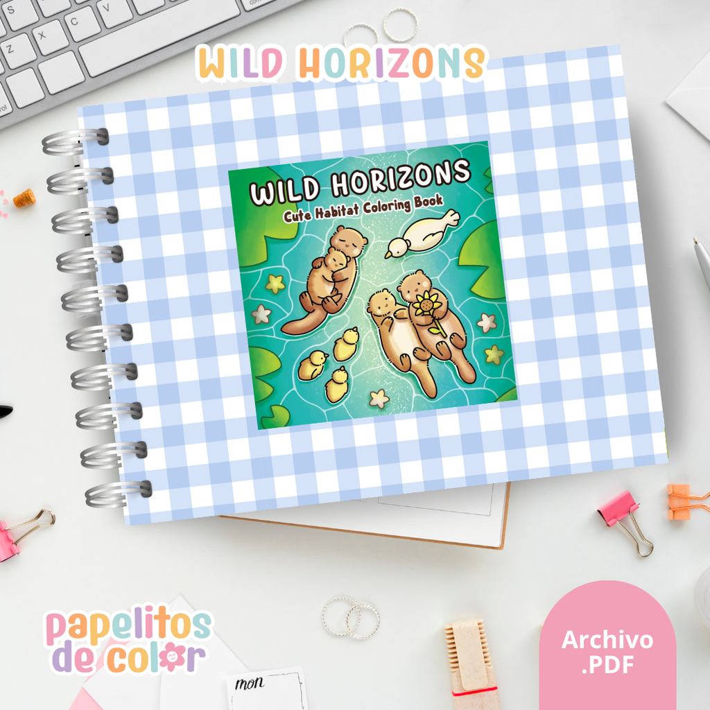 🌿🦋 Libro para Pintar Wild Horizons  ✨🎨
