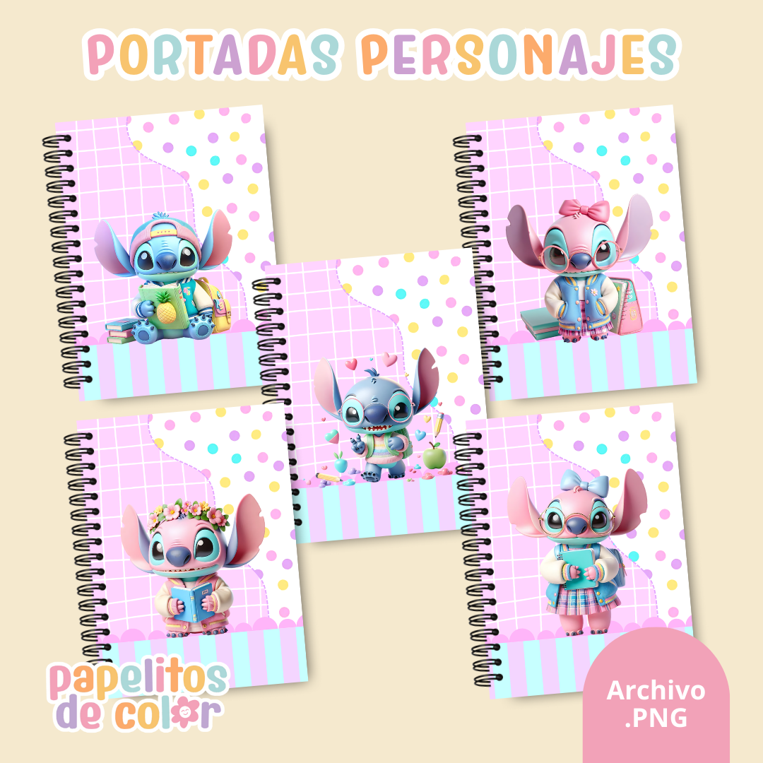 📚✨ Combo Portadas Personajes – Vol. 8 💙🌺