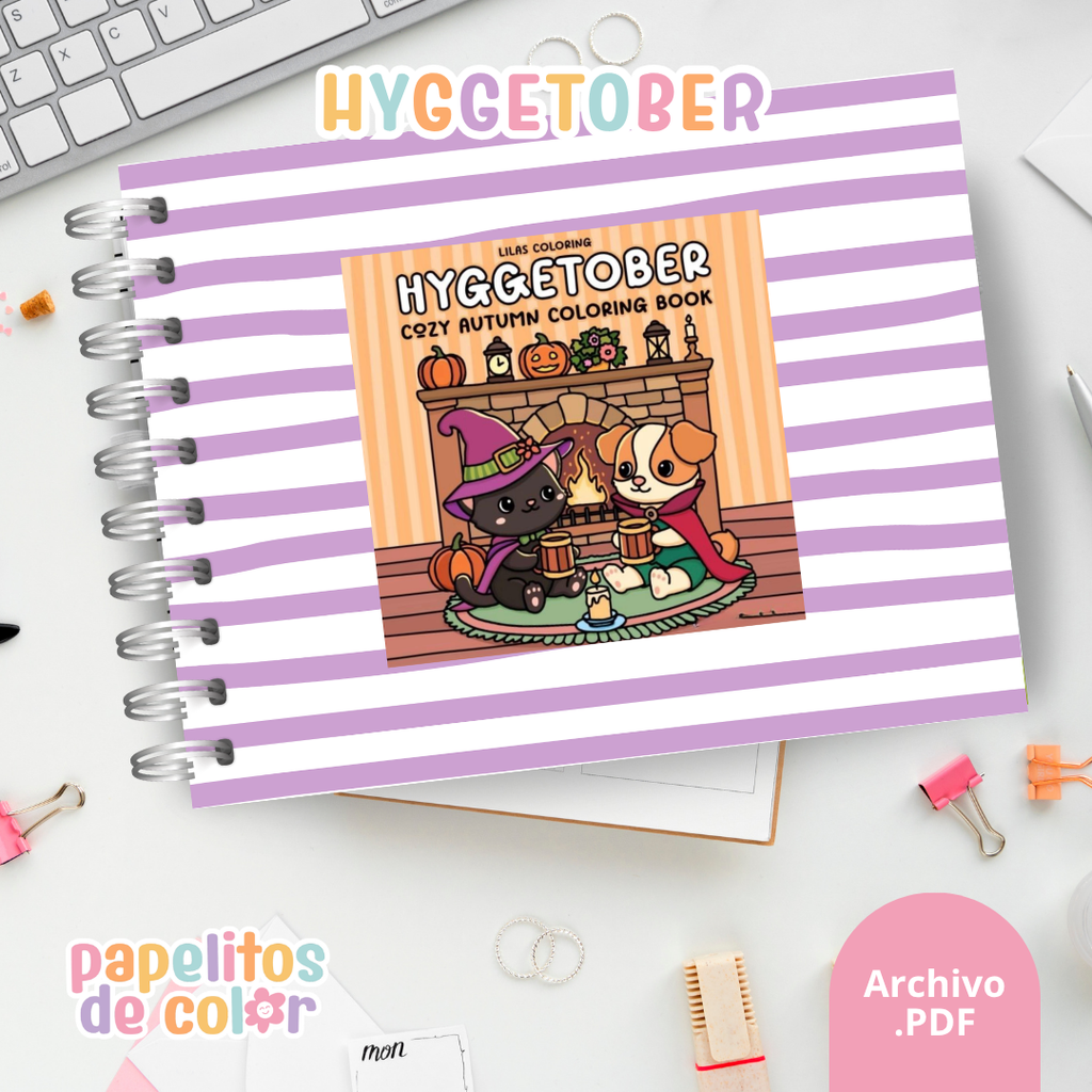 🍂🕯️ Cuaderno para pintar Hyggetober ✨🎨