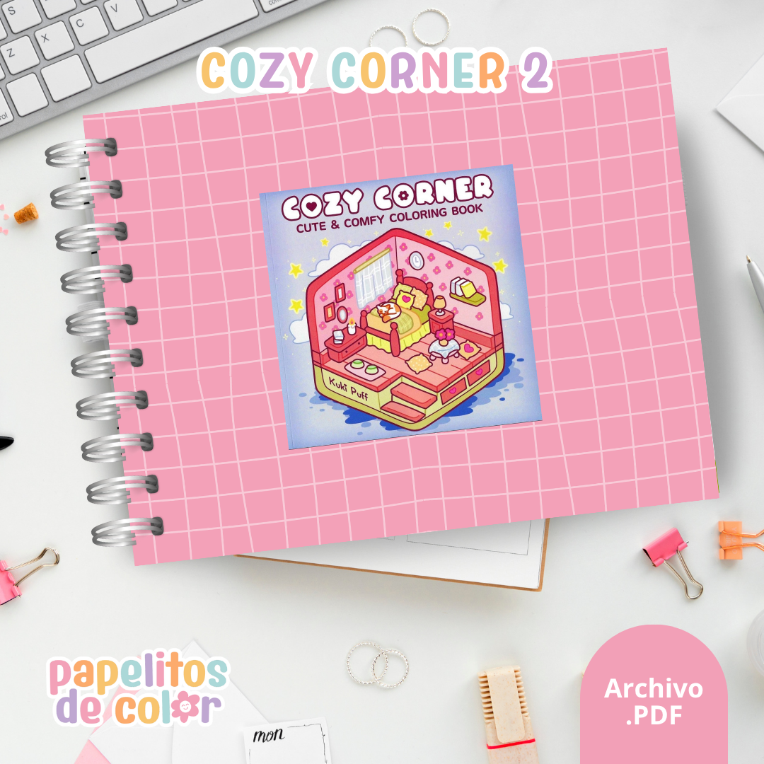 🏡 Cuaderno para Pintar Cozy Corners 2✨