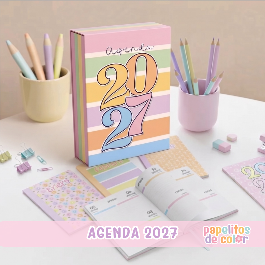 💫Agenda Charletas - Estilo Folleto 2027🗓️