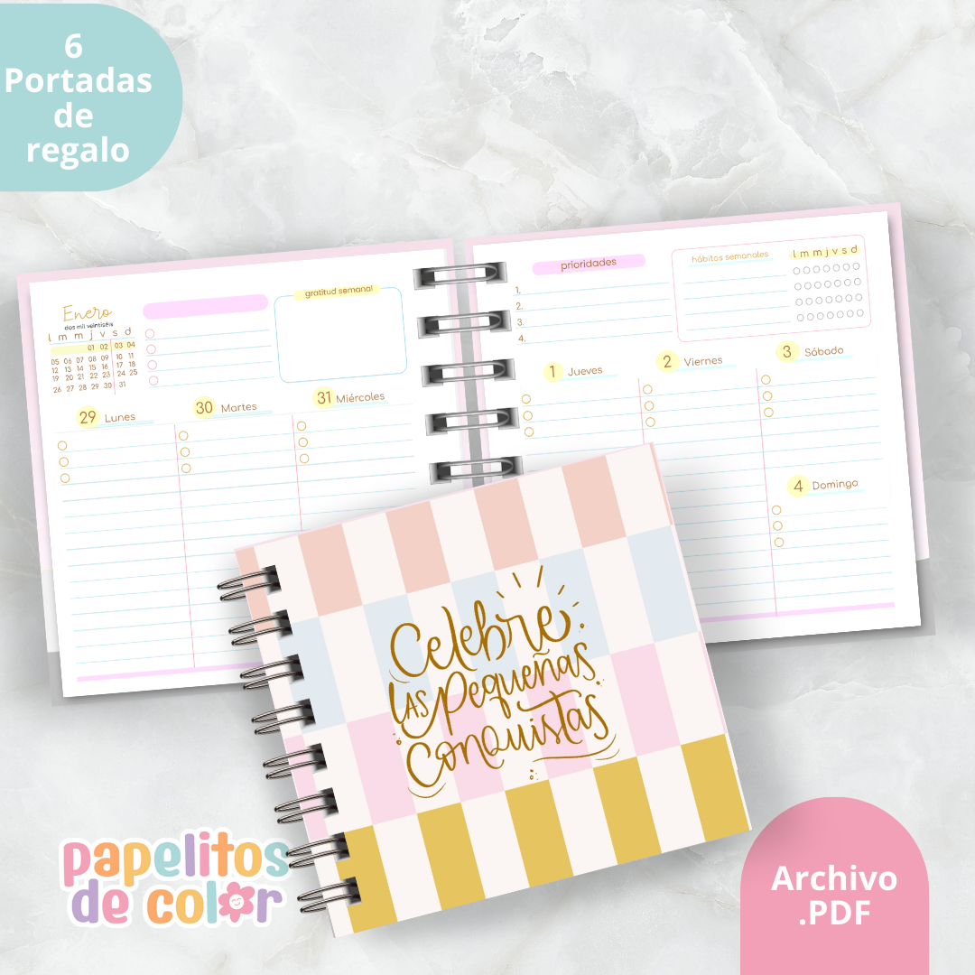 Agenda Comforta 15 x 15 cm 2026 ✨