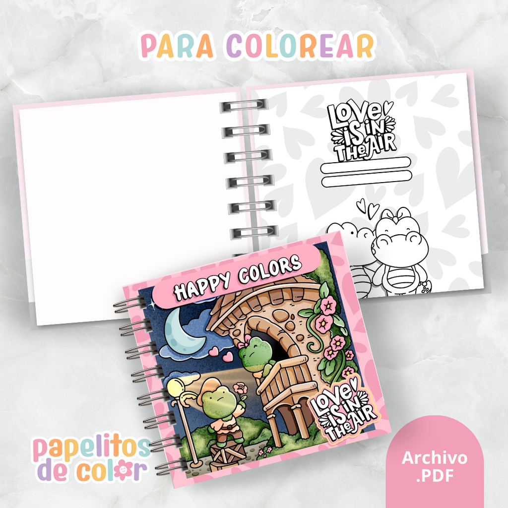 💕Love Is In The Air – Libro para Pintar💕