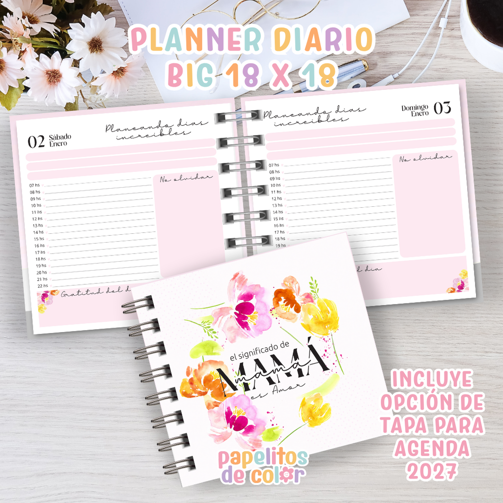 💕 Planner Diario Magnolia 2027