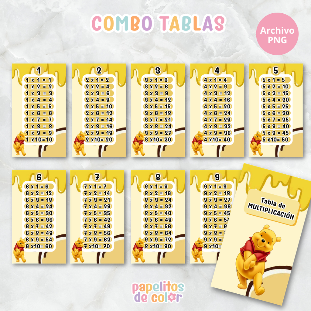 📚✨ Tablas para Multiplicar – Vol. 5 ✨📚