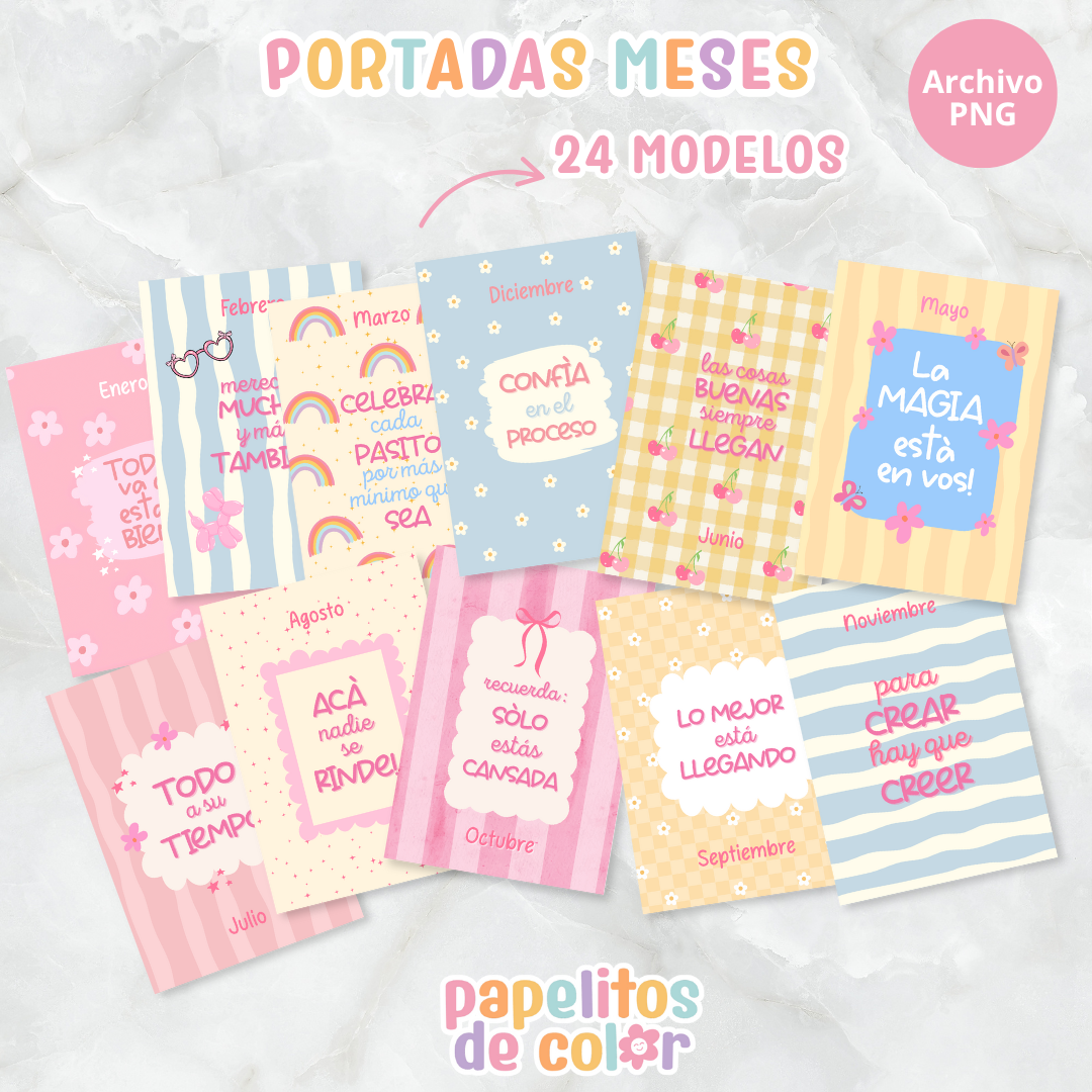 📅 Pack 2 – Portadas Mensuales ✨
