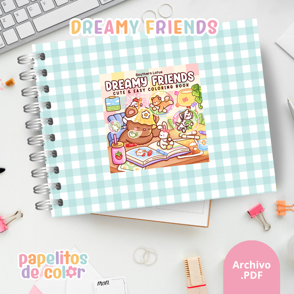 🌙✨ Cuaderno para pintar dreamy friends ✨💖
