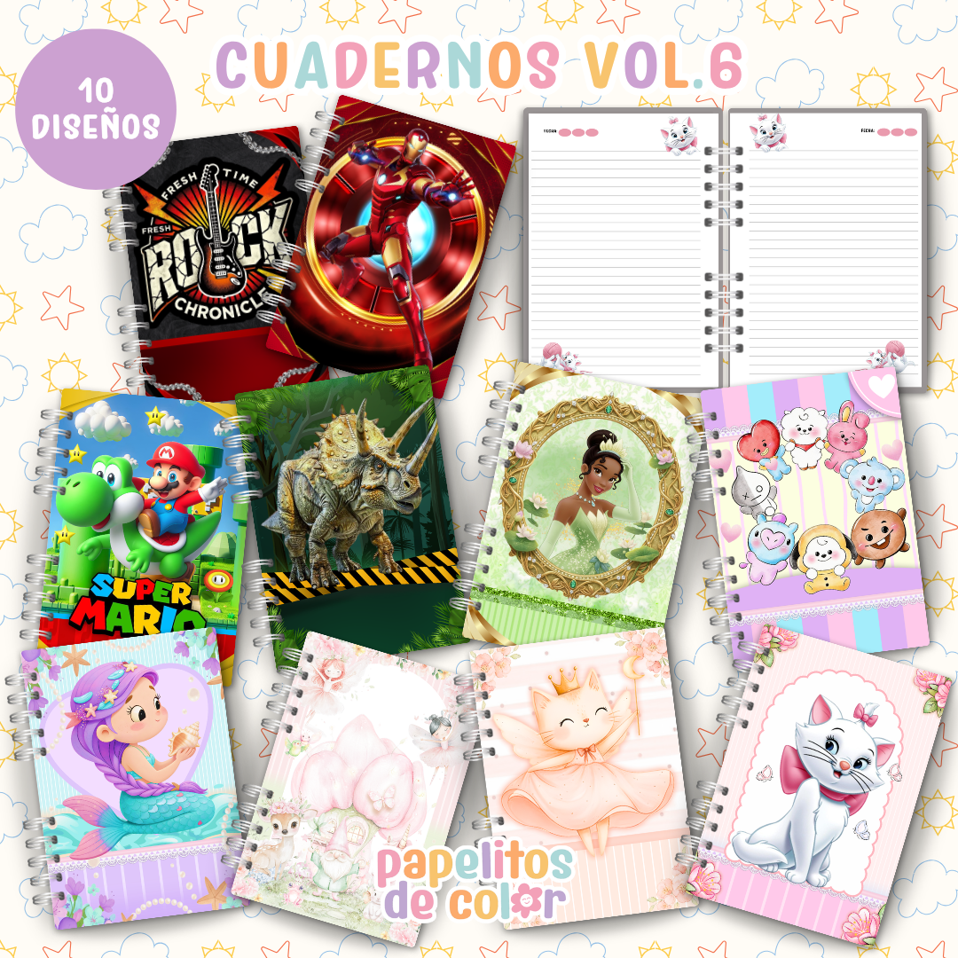 ✨ Cuadernos Animados Vol. 6 📒💖