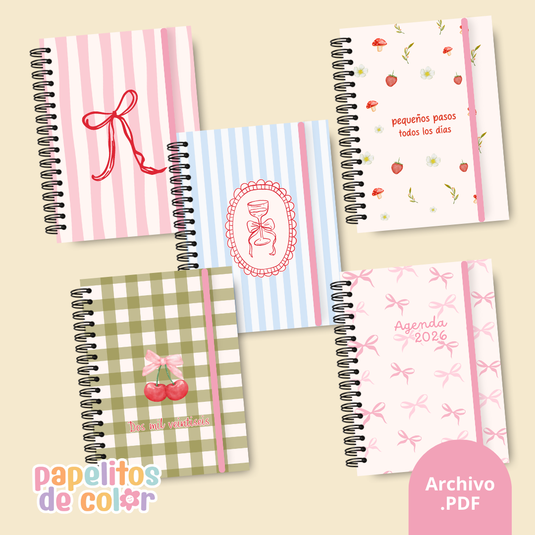 Pack 28 Portadas Agendas – Kit 8