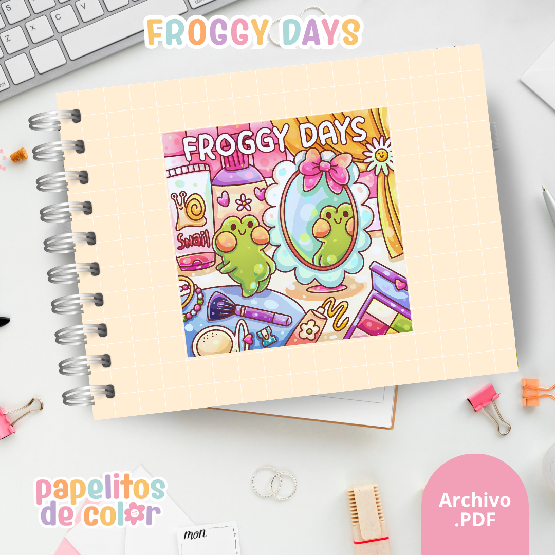 🐸 Libro para Pintar – Froggy Days