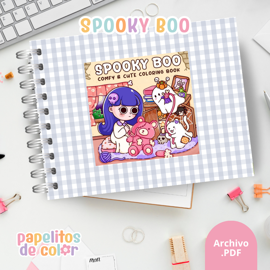 👻🖍️ Libro para Pintar Spooky Boo✨