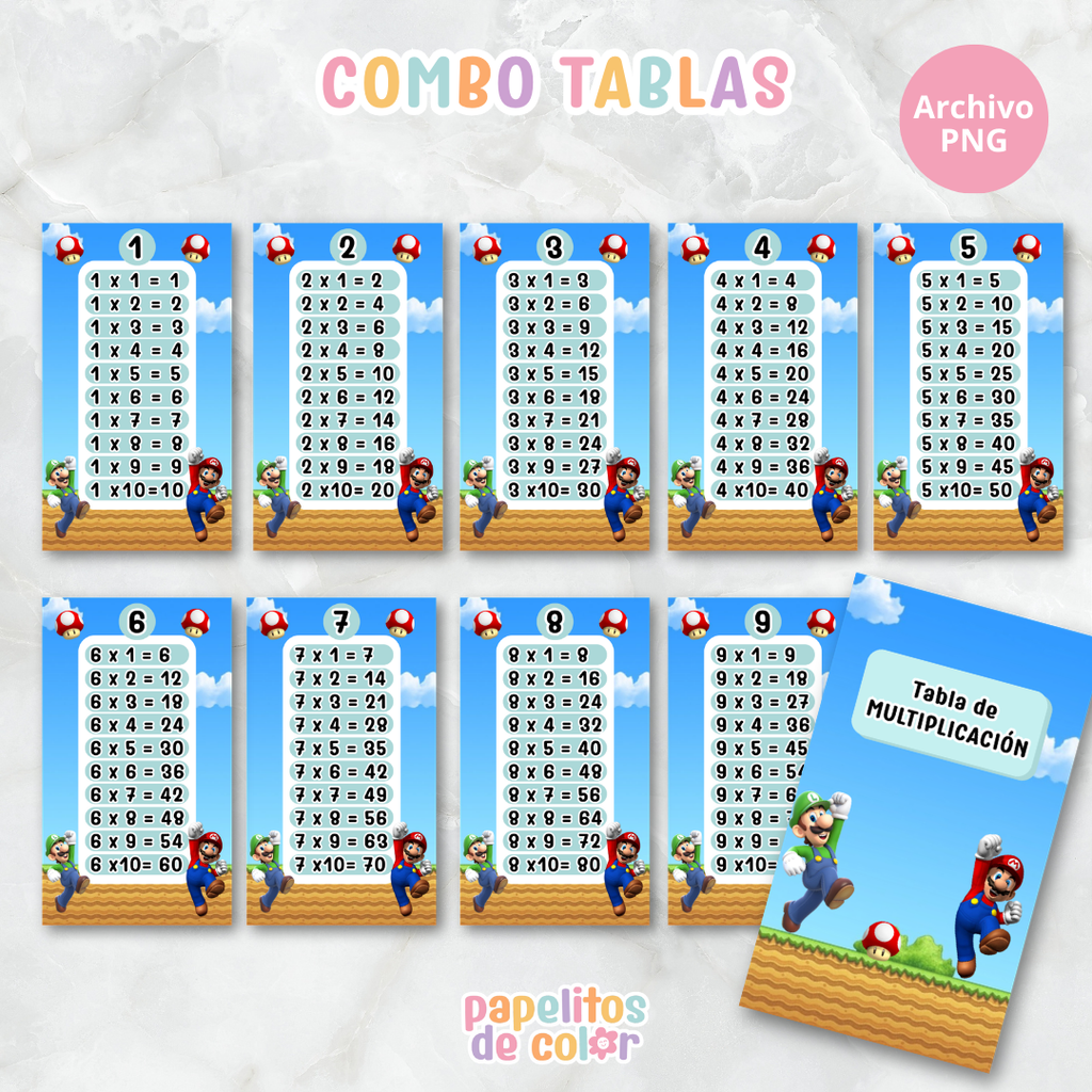 📚✨ Tablas para Multiplicar – Vol. 2 ✨📚