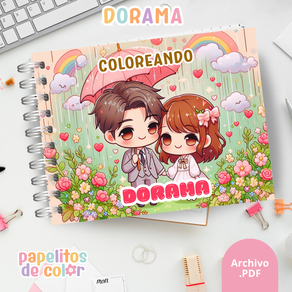 🎶📺 Libro para pintar Dorama Coloreando 💖🎨